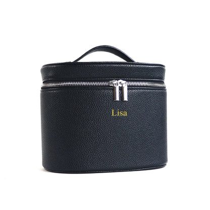 Large-capacity PU leather cosmetic box