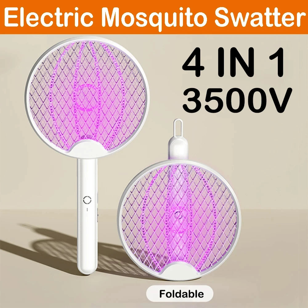 Upgraded 4 In 1 Electric Mosquito  Swatter