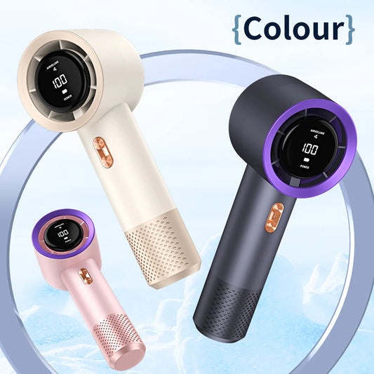 Xiaomi Portable Handheld Electric Fan High Speed Bladeless USB Charging Silent Air Conditioner Digital Display Electric Outdoor