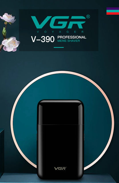VGR V-390 mini single blade cordless beard trimmer razor