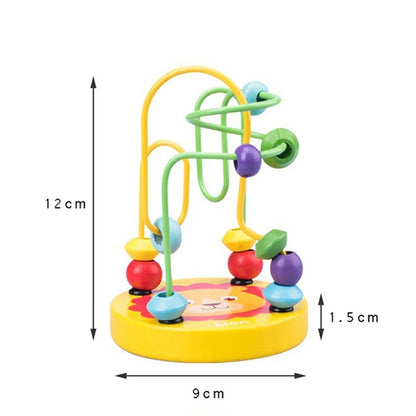 Montessori  Wooden Roller Coaster Bead Maze Abacus