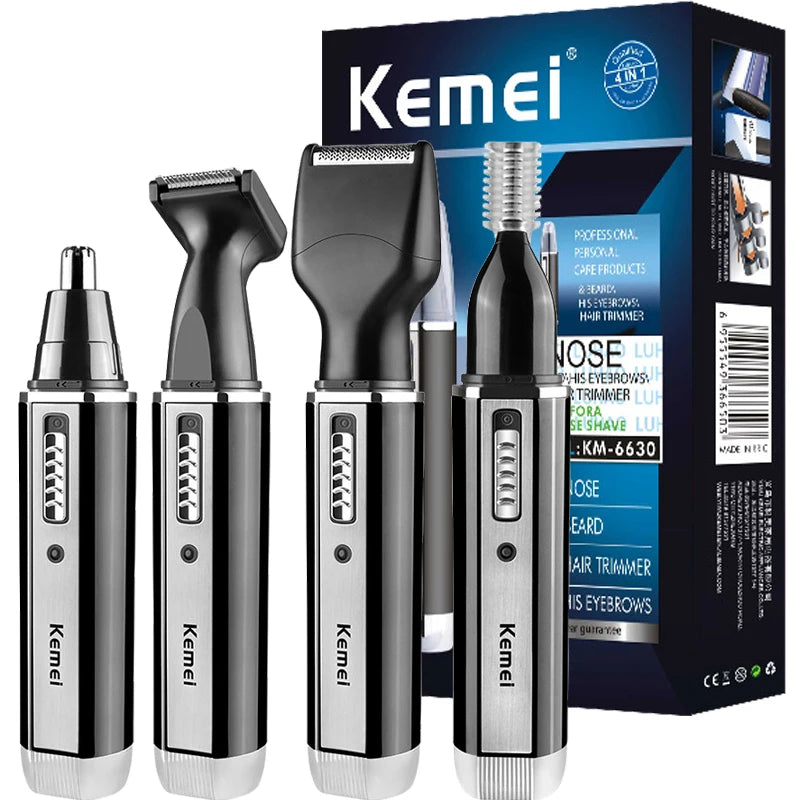 Kemei 4in1 Rechargeable Nose Trimmer Beard Trimmer