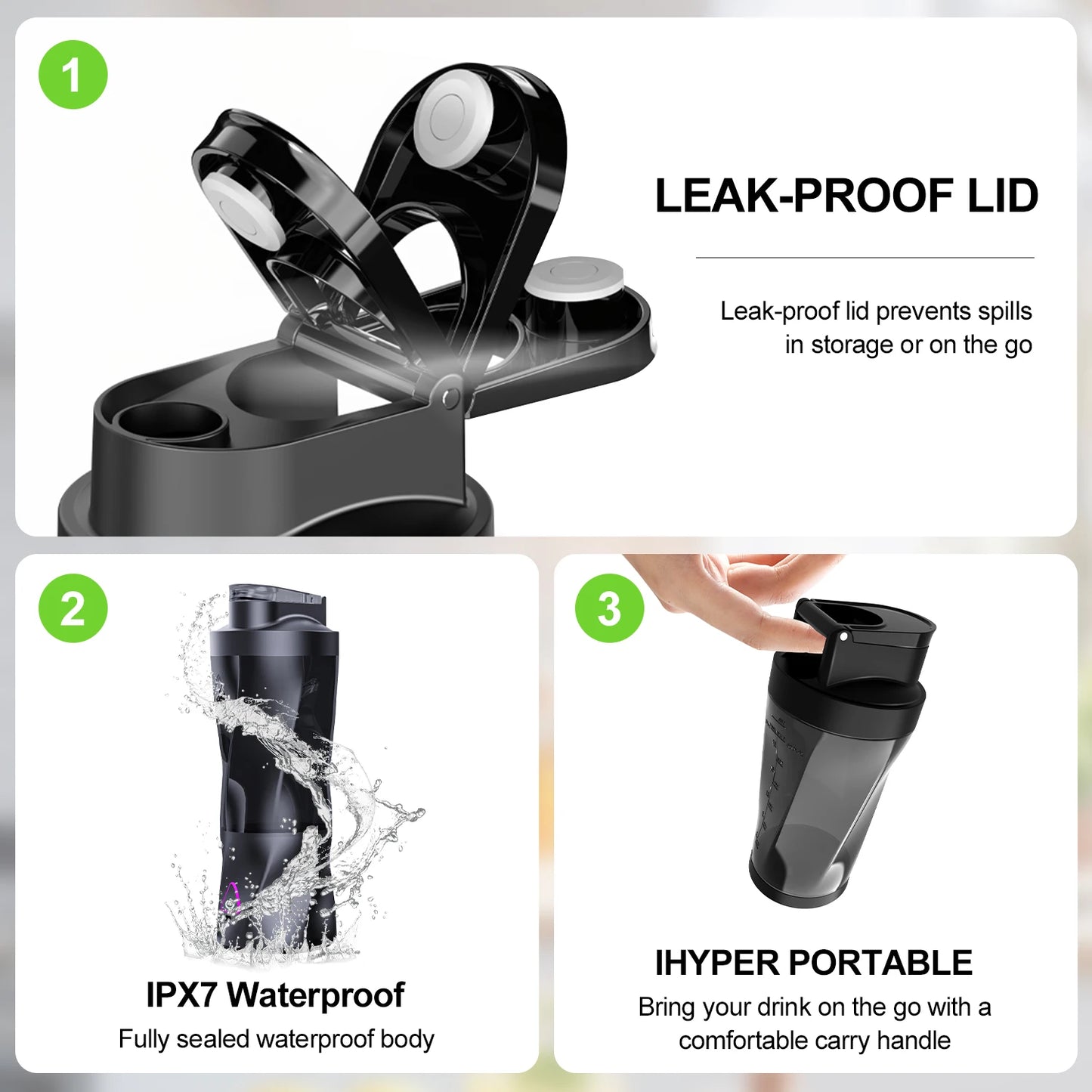 Electric Portable Juicer Fresh Fruit Mixer 700ML