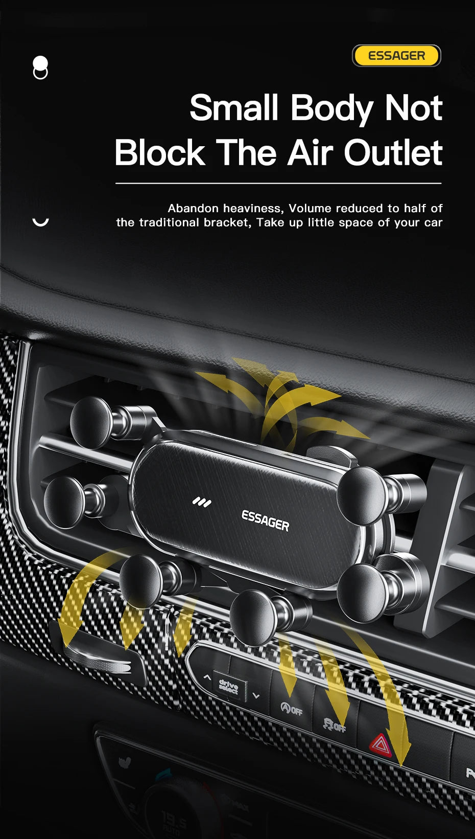 Essager Gravity Car Phone Holder