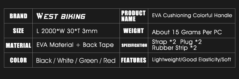 WEST BIKING EVA Bicycle Handlebar Tape