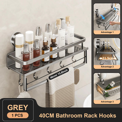 RUITHOE Suction Cup Bathroom Rack