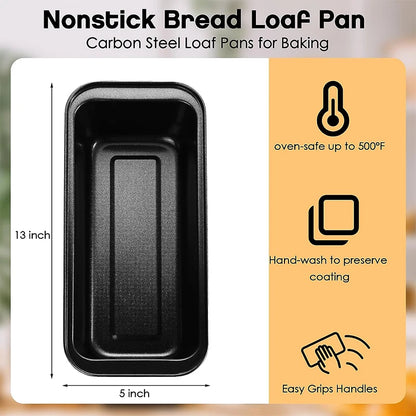 LMETJMA Nonstick Baking Bread Loaf Pan