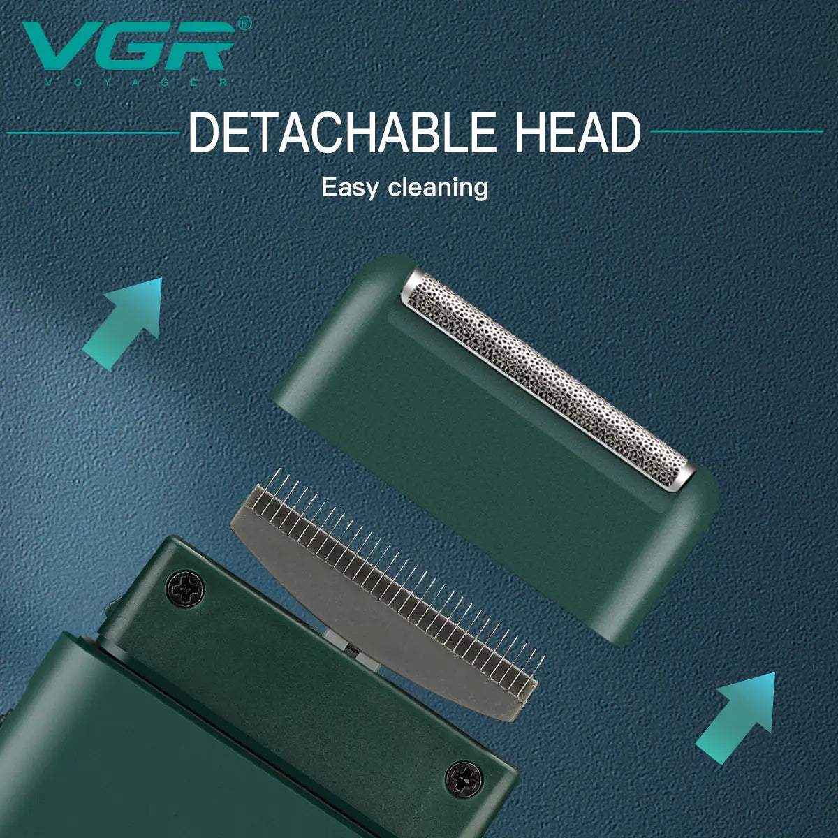 VGR V-390 mini single blade cordless beard trimmer razor