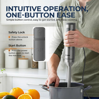 ROUNY 4-in-1 Hand Immersion Blender 1000W