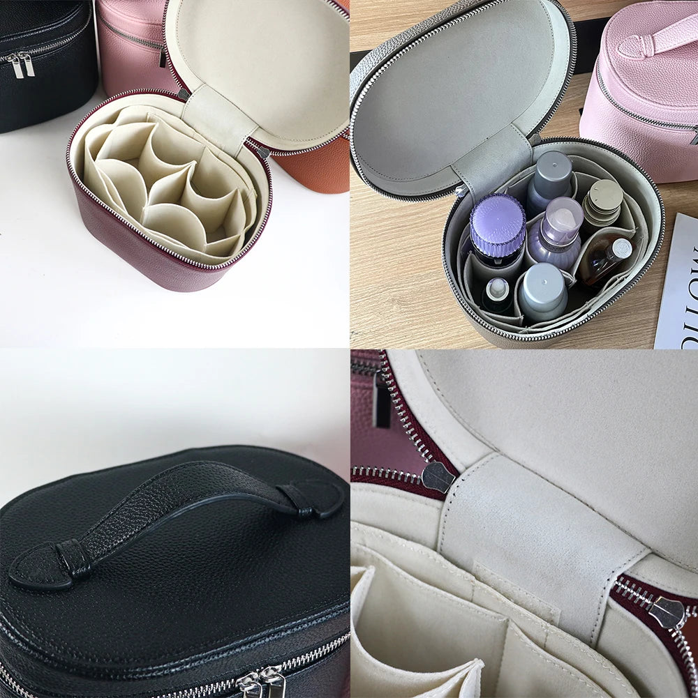 Large-capacity PU leather cosmetic box