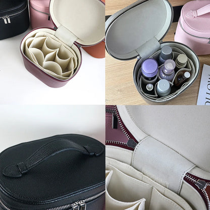 Large-capacity PU leather cosmetic box