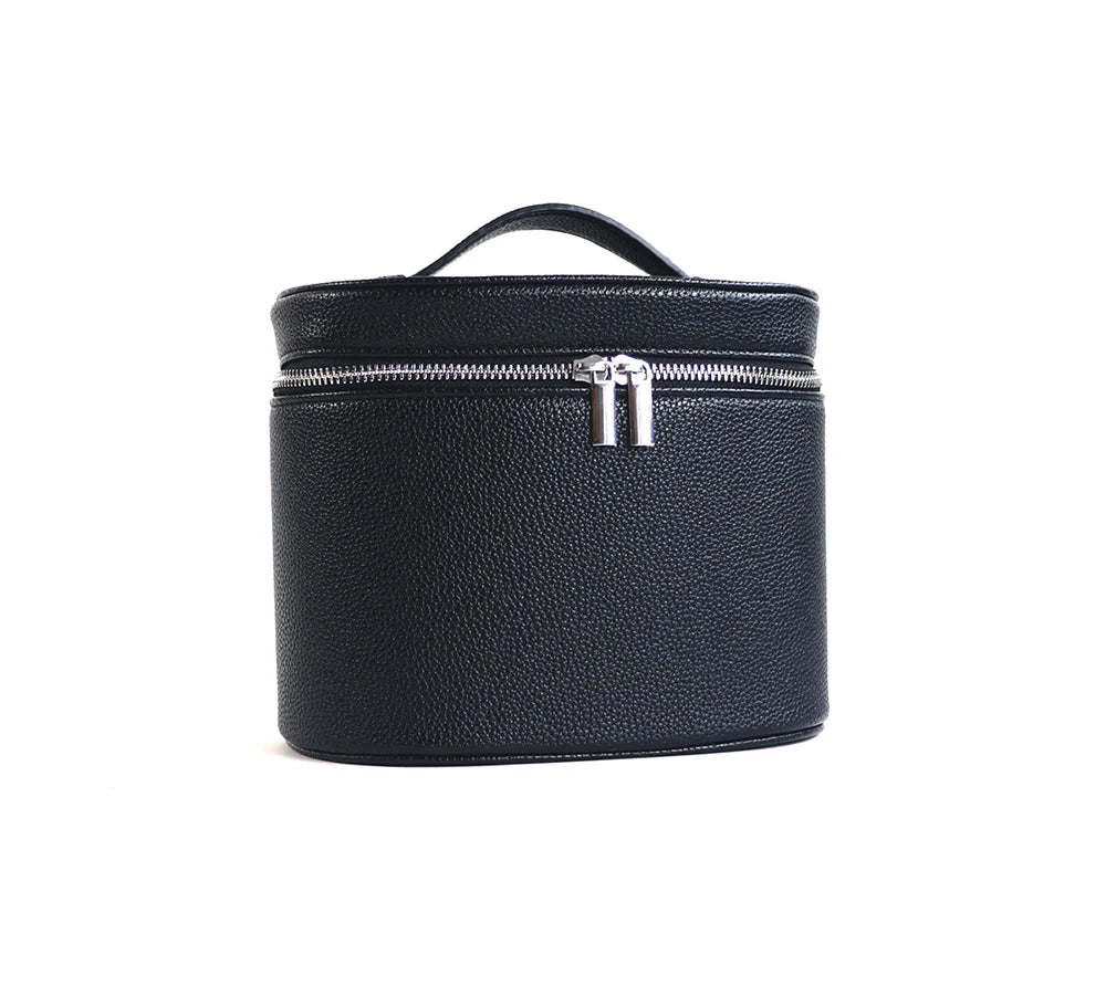 Large-capacity PU leather cosmetic box
