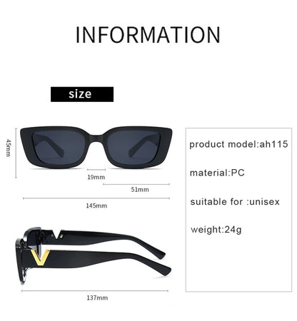 Ah-Mee Fashion Rectangle Sunglasses