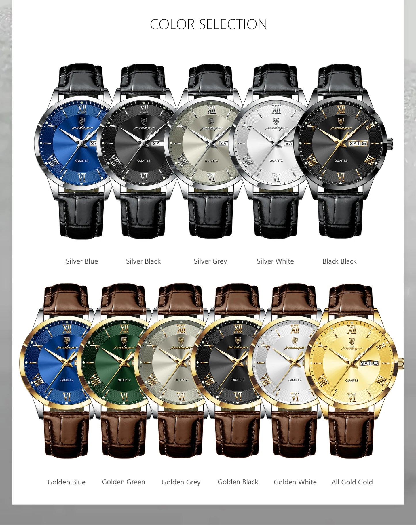 POEDAGAR Luxury Watch