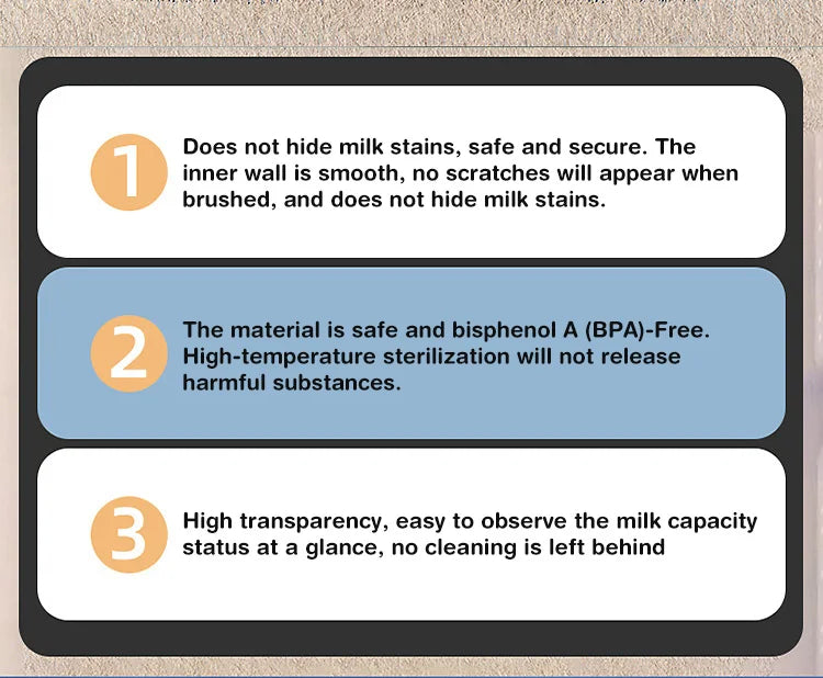 MAMIJOY Anti-Choke Baby Bottle Newborn Glass Bottles