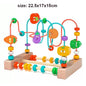 Montessori  Wooden Roller Coaster Bead Maze Abacus