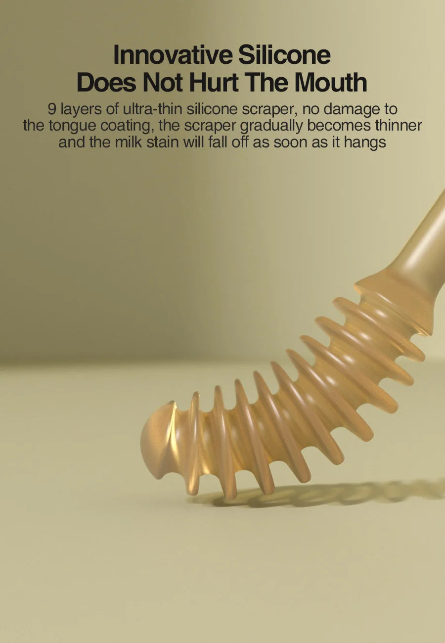 MAMIJOY 3-In-1 Baby Silicone Tongue Brush