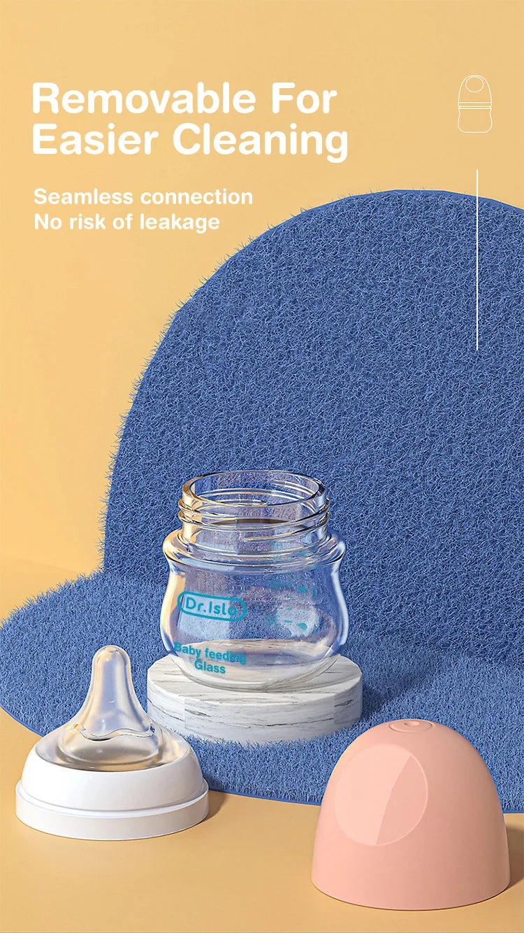 MAMIJOY Anti-Choke Baby Bottle Newborn Glass Bottles