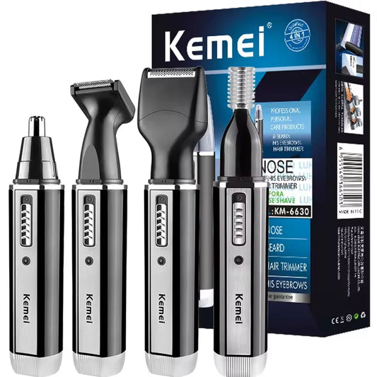 Kemei 4in1 Rechargeable Nose Trimmer Beard Trimmer