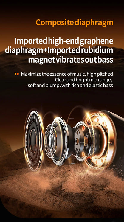 3D Surround Heavy Bass Motorcycle Helmet Headset