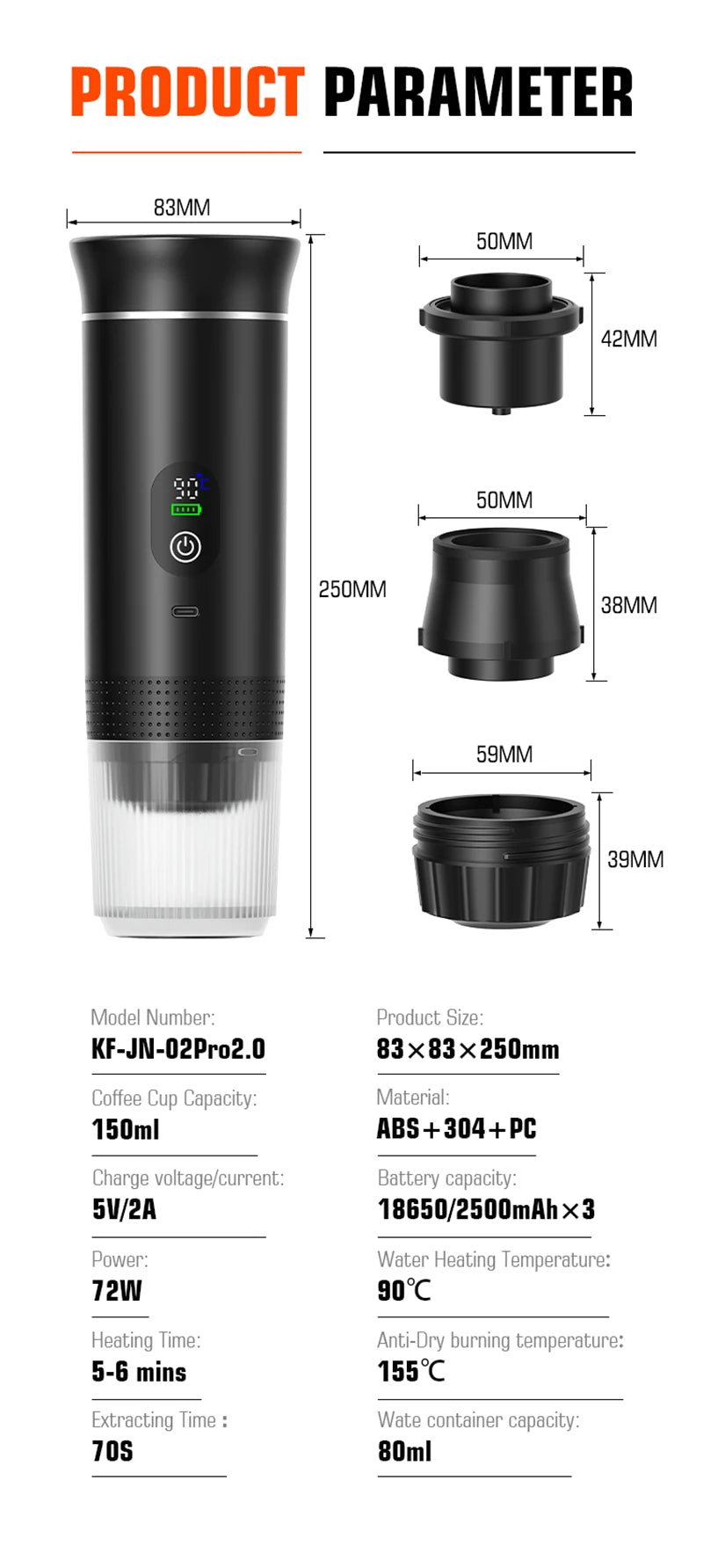 Foombthe Portable Espresso Coffee Machine