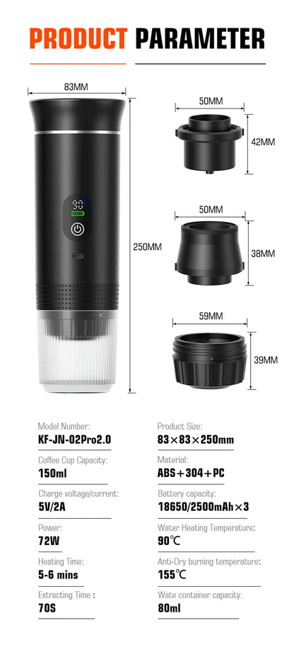 Foombthe Portable Espresso Coffee Machine