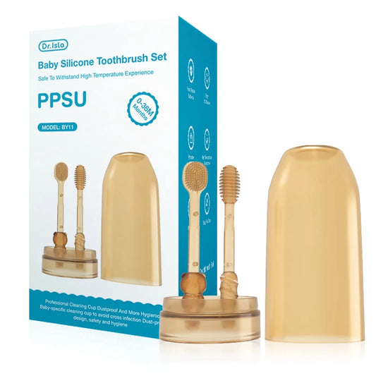 MAMIJOY 3-In-1 Baby Silicone Tongue Brush