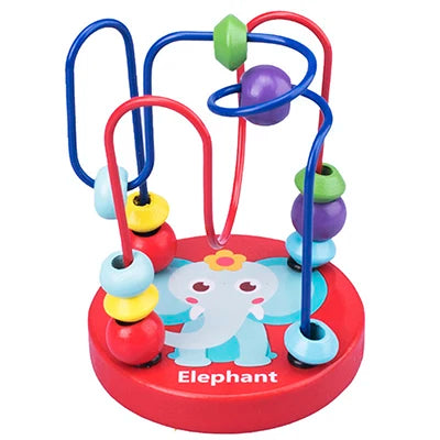 Montessori  Wooden Roller Coaster Bead Maze Abacus