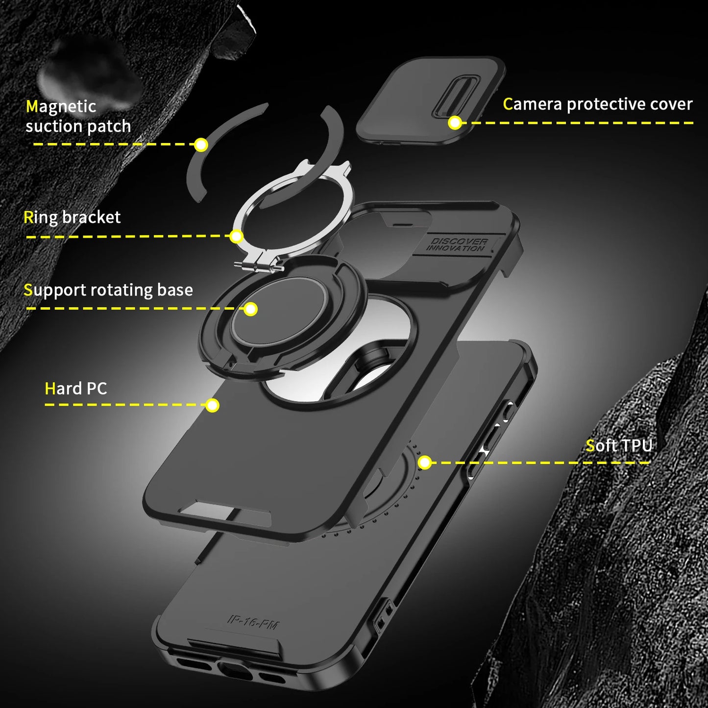 Luxury Magnetic  Armor Case For iPhone