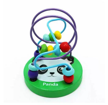 Montessori  Wooden Roller Coaster Bead Maze Abacus