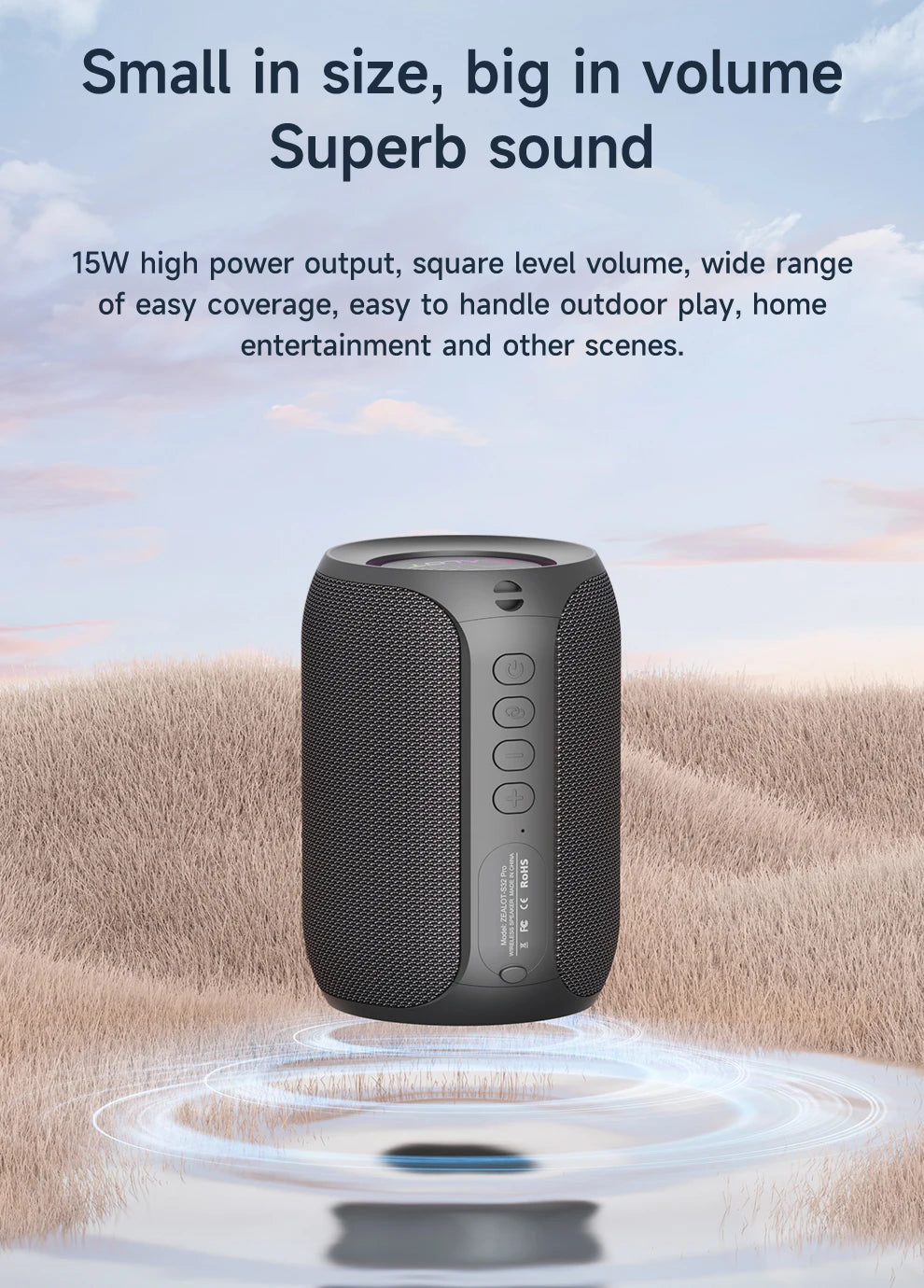 Zealot-S32PRO Powerful Bluetooth Speaker