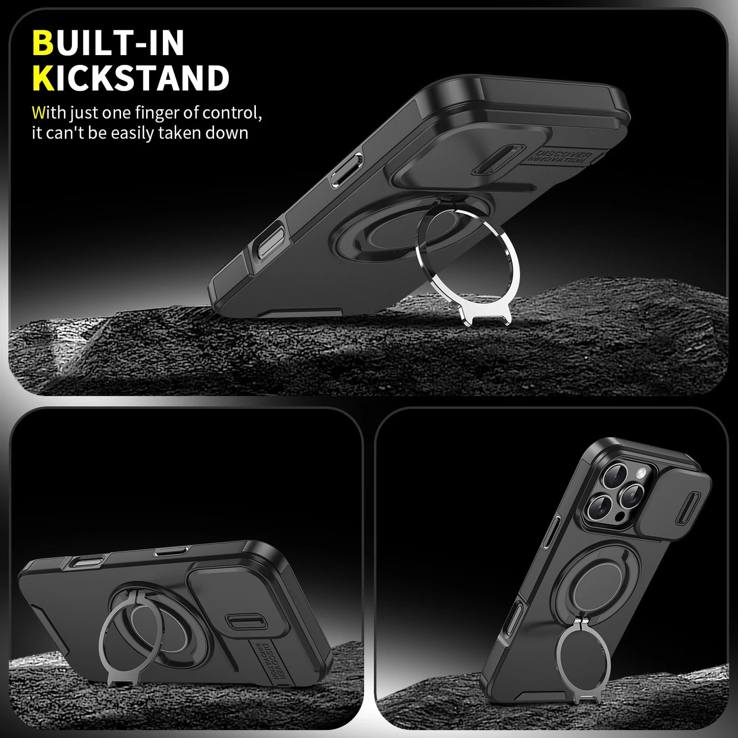 Luxury Magnetic  Armor Case For iPhone