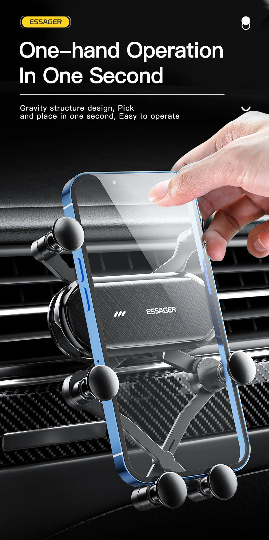 Essager Gravity Car Phone Holder