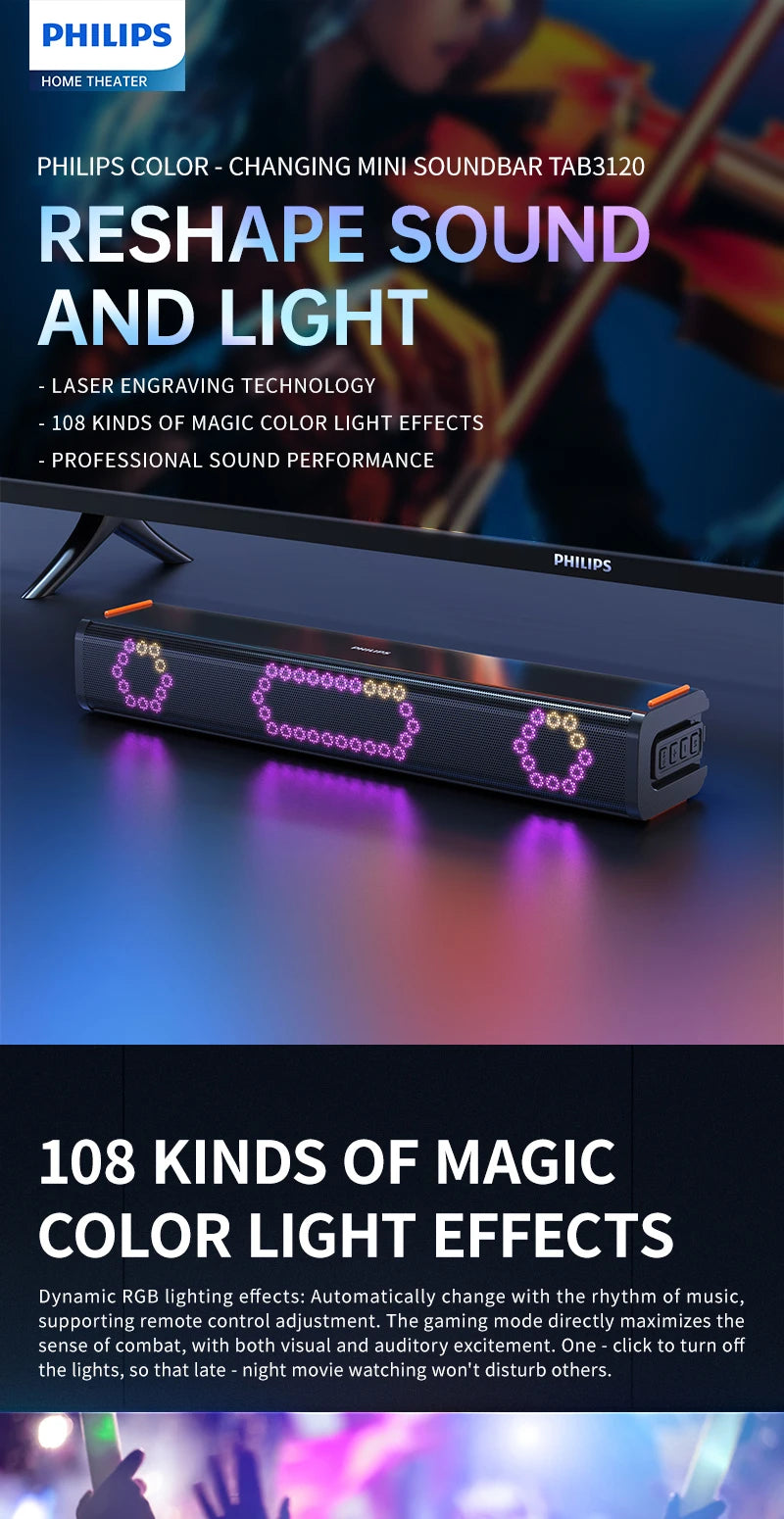 PHILIPS TAB3120/93 Soundbar Smart