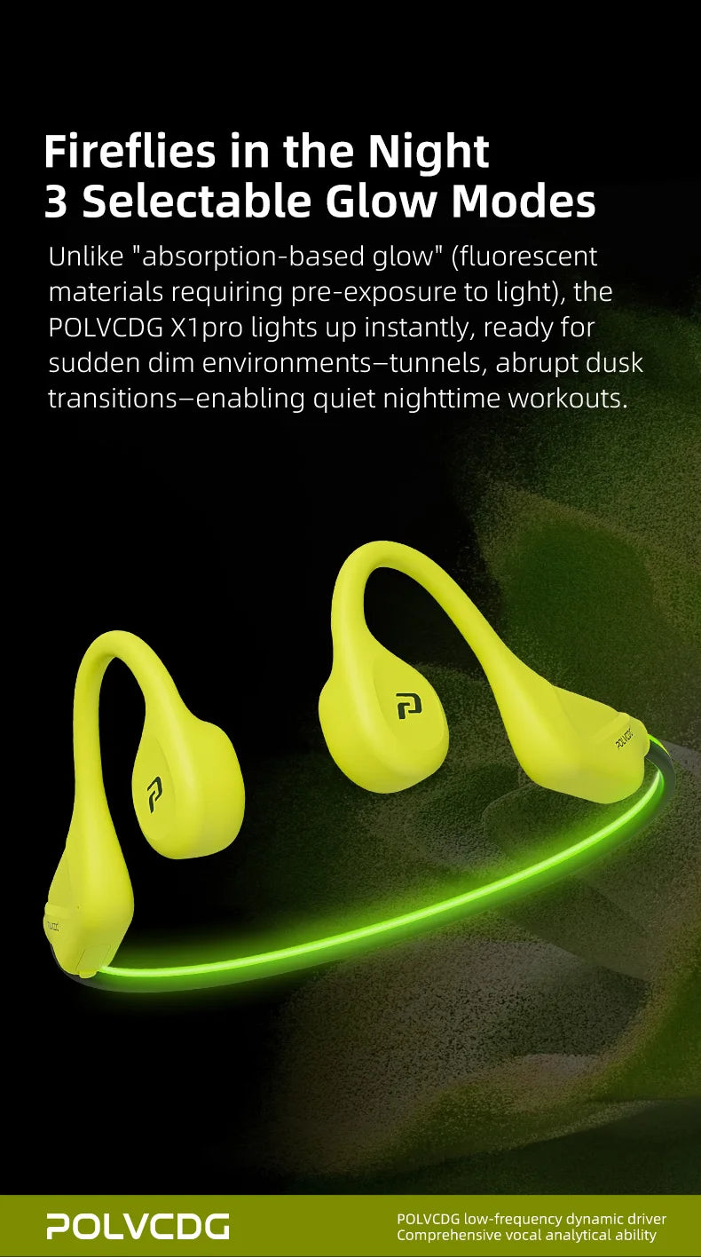 POLVCDG X1pro Bone Conduction Earphones