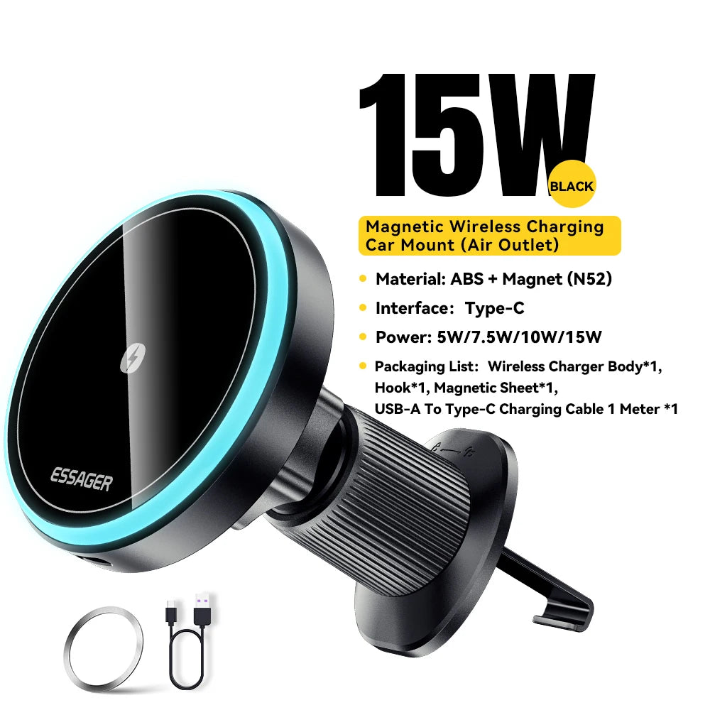 Magnetic Wireless Car Phone Holder