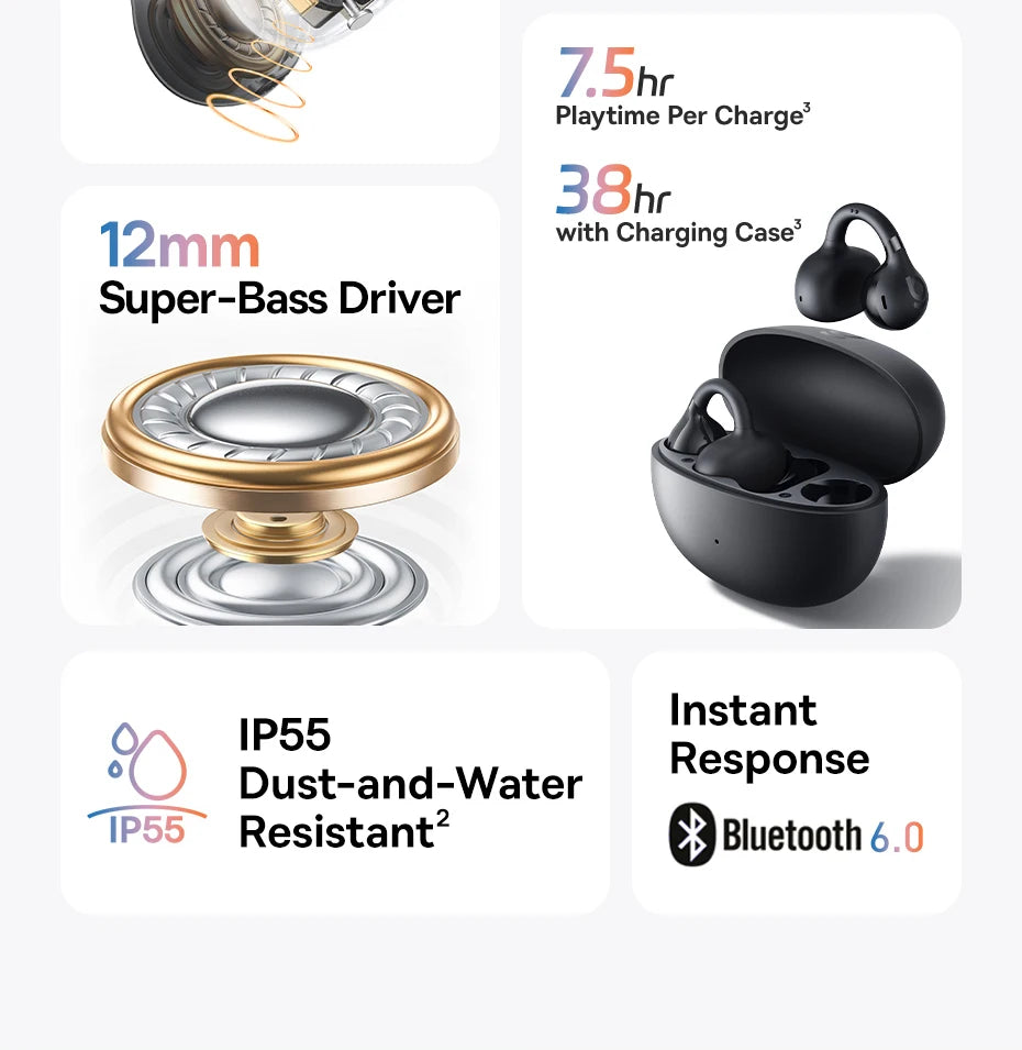 Baseus BC1 Ear Clip Earbuds