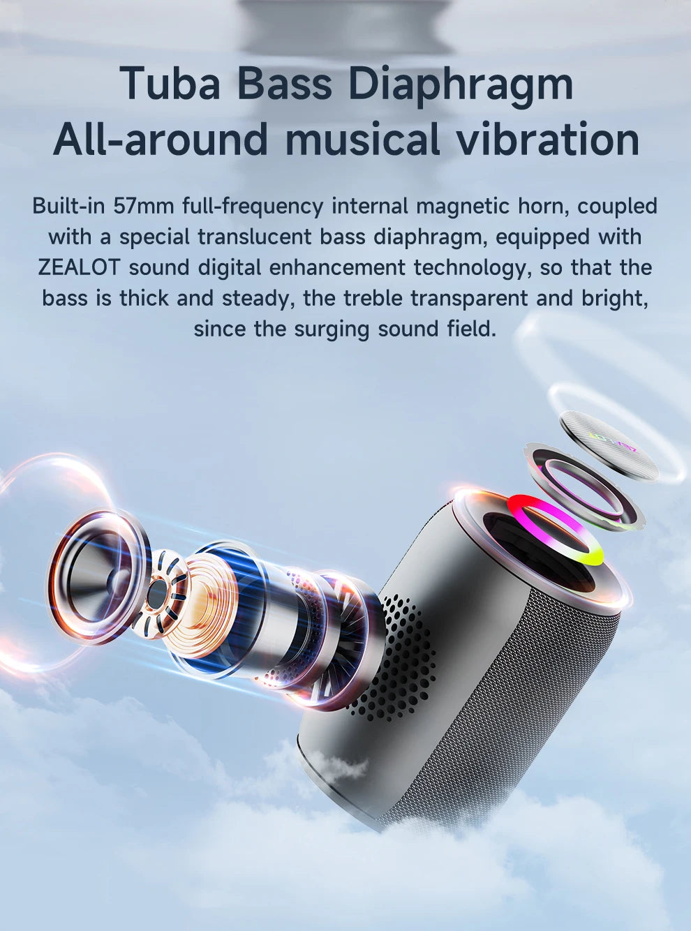 Zealot-S32PRO Powerful Bluetooth Speaker
