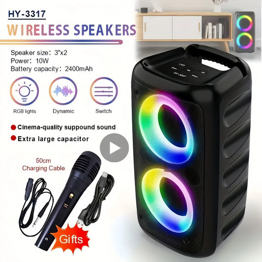 Karaoke Radio FM Bluetooth Speaker