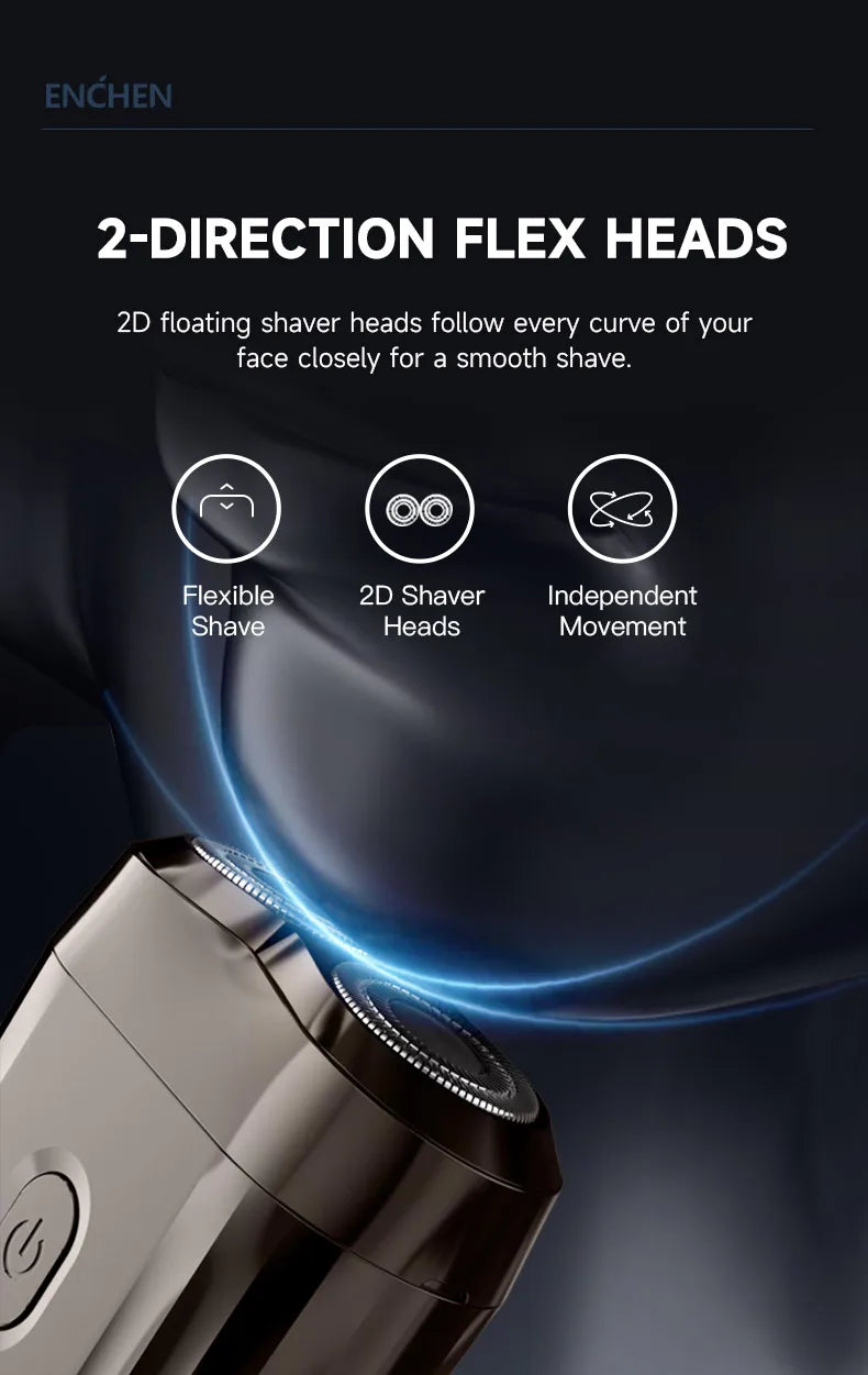 ENCHEN Mini6 2-Direction Flex Heads Electirc Shaver