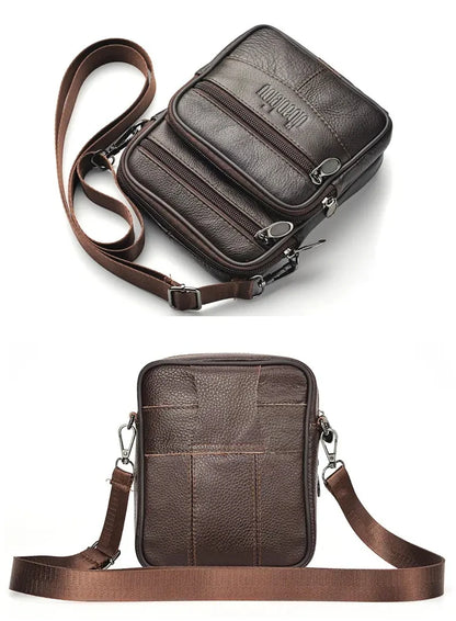 Men's New Genuine Leather Crossbody Bag