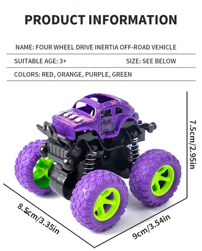 Inertial off-road vehicle toys