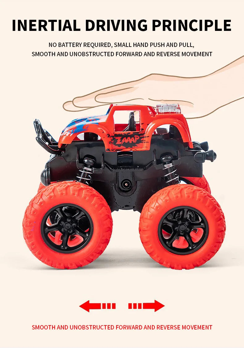 Inertial off-road vehicle toys