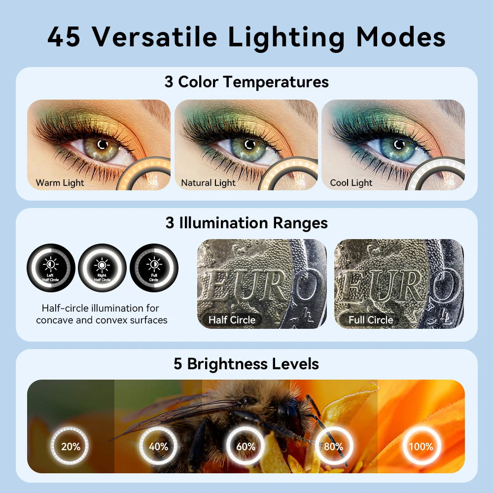 APEXEL 10-20X Zoom Macro Lens HD Micro Phone Camera Lenses