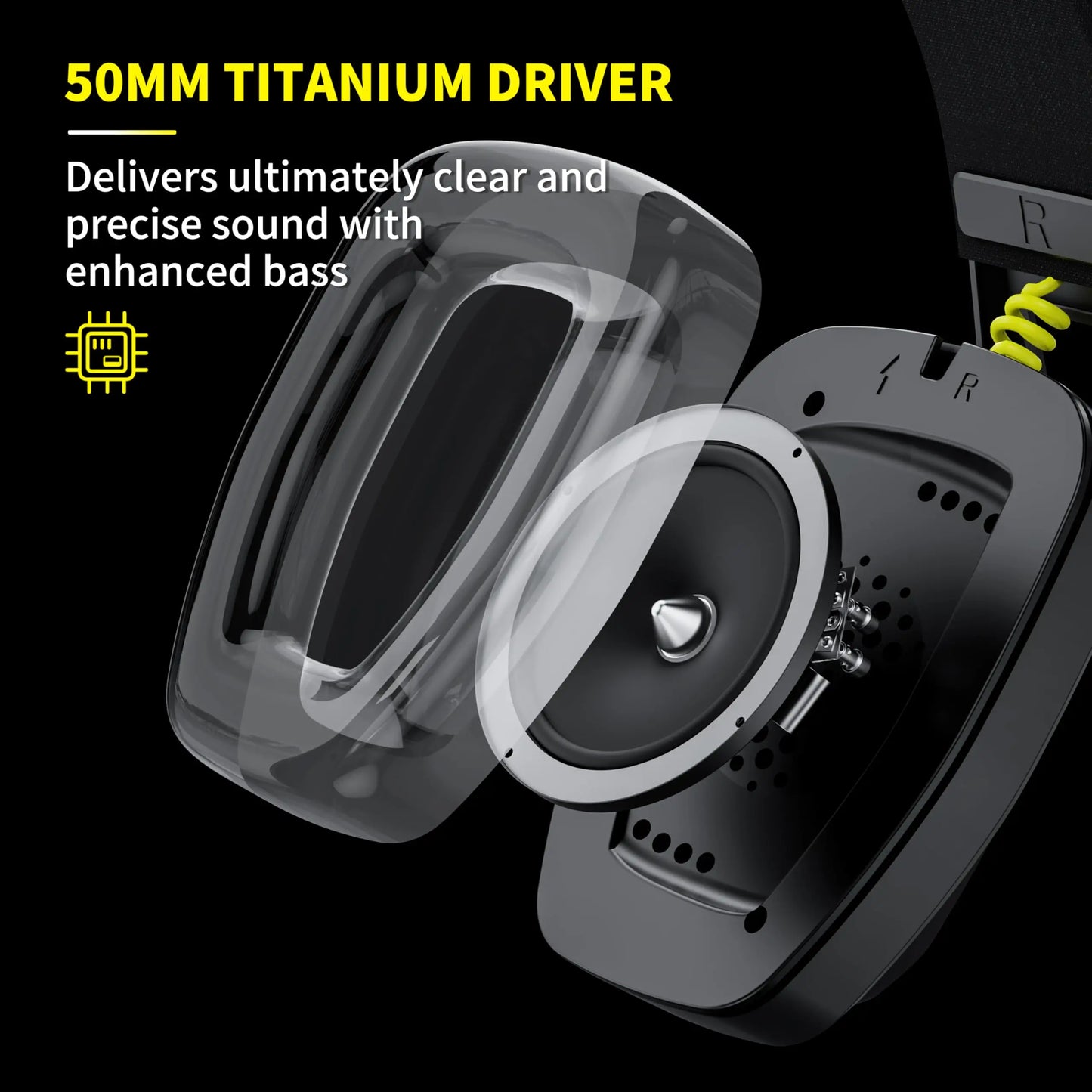 BINNUNE BW06 2.4GHz Wireless Gaming Headset with Mic