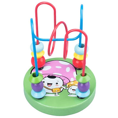 Montessori  Wooden Roller Coaster Bead Maze Abacus