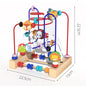 Montessori  Wooden Roller Coaster Bead Maze Abacus