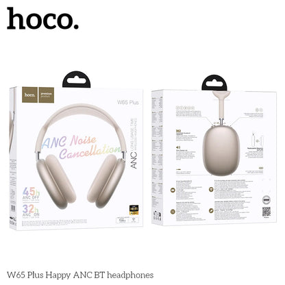 HOCO W65 Plus ANC Noise Reduction Bluetooth Headphones