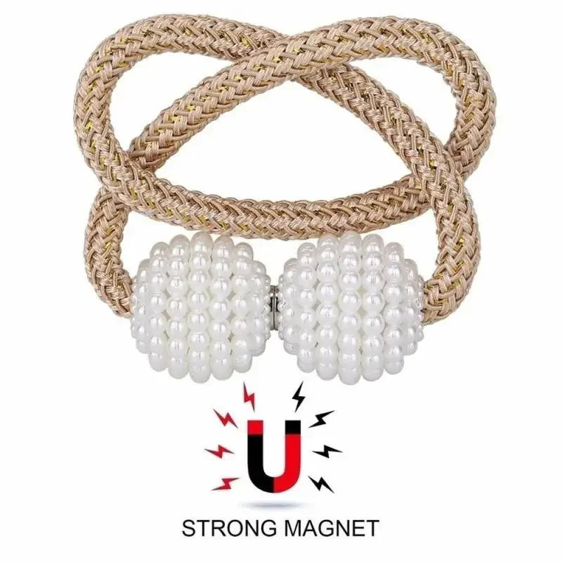 1/2PCS Pearl Magnetic Curtain Clip