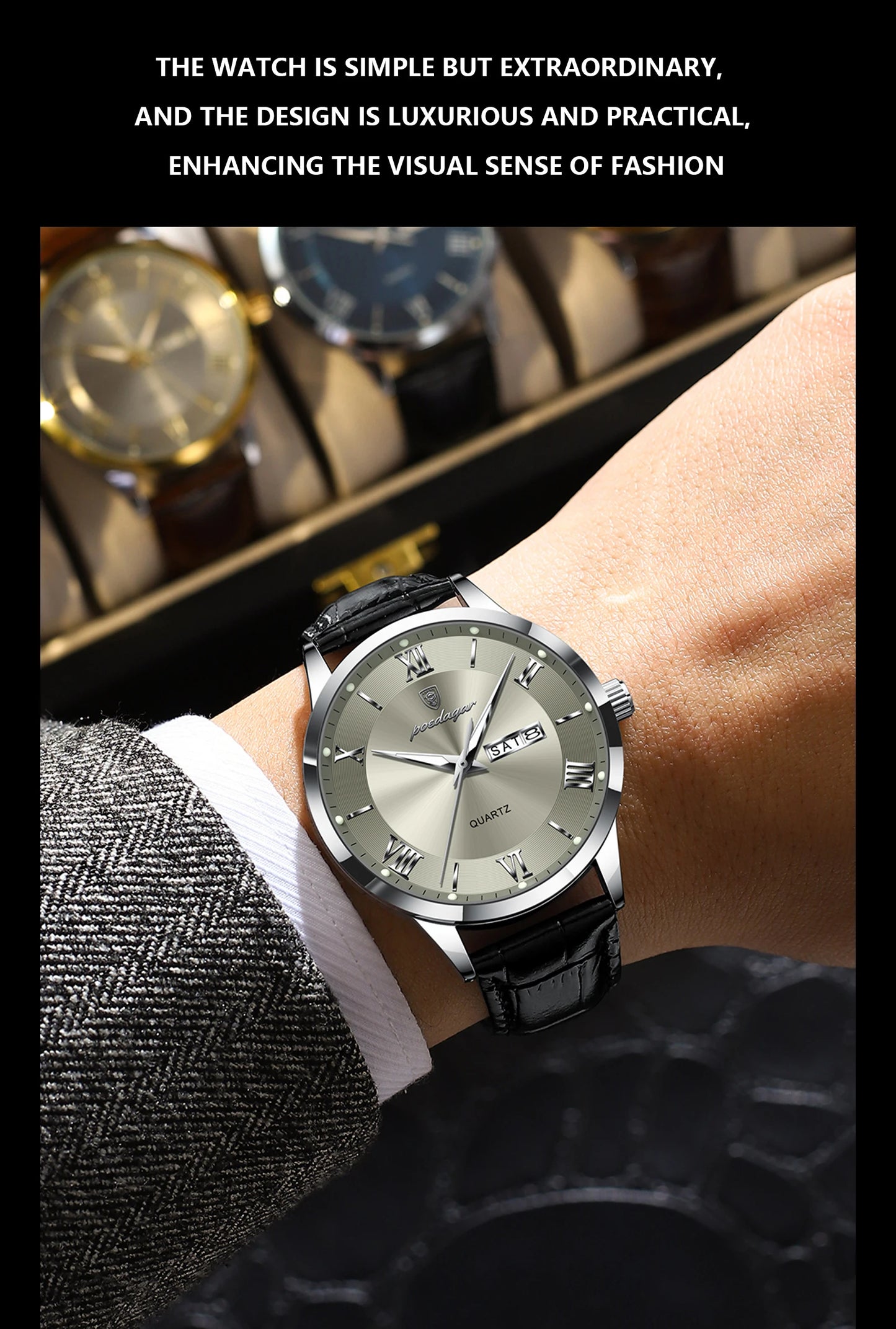 POEDAGAR Luxury Watch